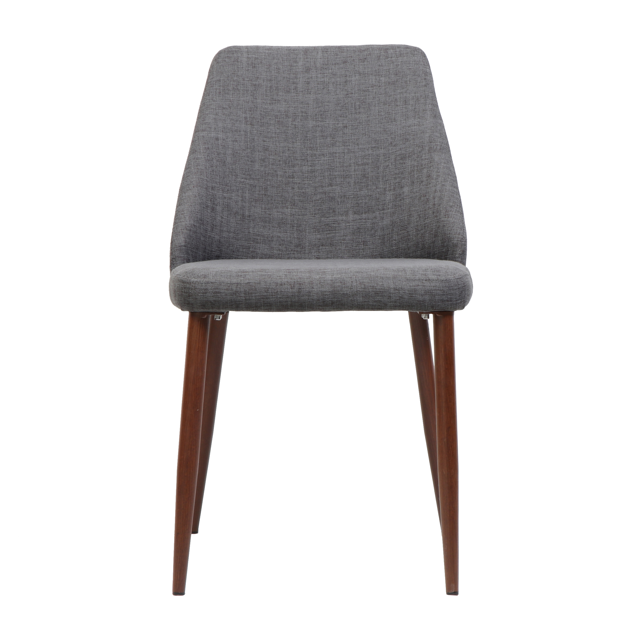 Noble House Calliope Indoor Fabric Dining Chairs, Set of 2, Light Gray