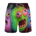 thumbnail image 4 of Horror My Singing Monsters Mens Board Shorts Summer Swim Trunks Quick Dry Beach Swimwear Bathing Suit Swim Shorts with Compression Liner And Pockets, 4 of 7