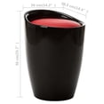 thumbnail image 4 of vidaXL Tabouret de Rangement en Similicuir Noir et Rouge, 4 of 4