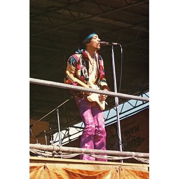 Jimi Hendrix Live in Germany 24x36 inch Rolled Poster