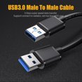 thumbnail image 3 of USB 3.0 Black 2m Usb To Usb Extension Cable Type A Male To Male Usb 3.0 Extender, 3 of 5