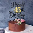 thumbnail image 4 of Topper para pastel Ruscalin Feliz 45.º cumpleaños, 4 of 7