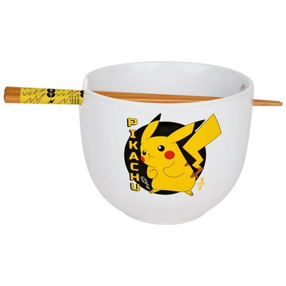 Pikachu Ramen Bowl with Chopsticks