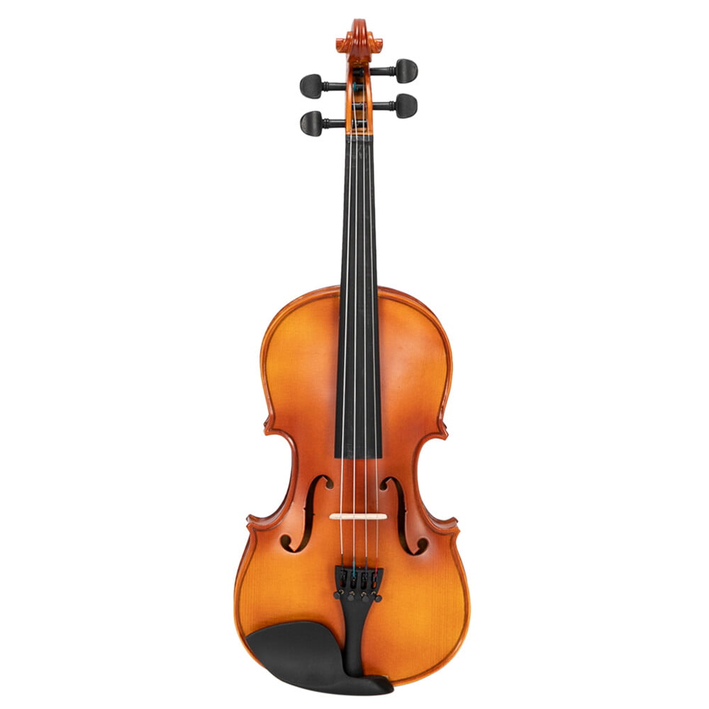 Bridge and Strings Size: 4/4,Matte Electronic Tuner Glarry GV300 Solid Wood Violin with Case Rosin Bow Shoulder Rest