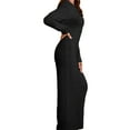 thumbnail image 4 of Frontwalk Long Sleeve Dress for Womens Winter Sweaters Pullover Dress Slim Fit Maxi Dress Clubwear Party Cocktail Dress, 4 of 5