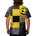 thumbnail image 6 of Domuza Mens Halloween Scrubs Top Novelty Spooky Print V-Neck Short Sleeve Nurse Uniform Shirts Comfy Soft Relaxed Fit Medical Workwear 2XL, 6 of 6