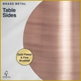 thumbnail image 6 of Finch Adler Metal Accent Side Table 16 Hourglass Shape Ivory White Rose Gold, 6 of 10