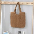 thumbnail image 4 of Women's Beach Bags Summer - Large Woven Straw Tote Purse with Soft Interior - Stylish Rattan Shoulder Bag for Vacation, Poolside & Travel Essentials, 4 of 4