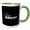 Green/White, variant on 3drose, Tango Dancer, 11oz Two-tone Red Mug