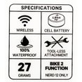 thumbnail image 2 of KNOG NERD 5/9/12 Transmitter Wireless Sensor Magnet Bike Cyclocomputer Black NEW, 2 of 4