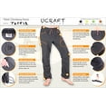 thumbnail image 2 of Ucraft "Xlite Escalade, Élan et Pantalon de Yoga. Léger, Extensible, Respirant (410-TP-Graphite), 2 of 5