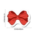 thumbnail image 3 of Bow Shaped Absorbent Bath Mat for Bathroom and Entryway, Non-Slip Quick Drying Soft Floor Mat, Red Waterproof Home Decor Rug for Shower Tub Sink Entrance with Skid-Proof Design, 3 of 6