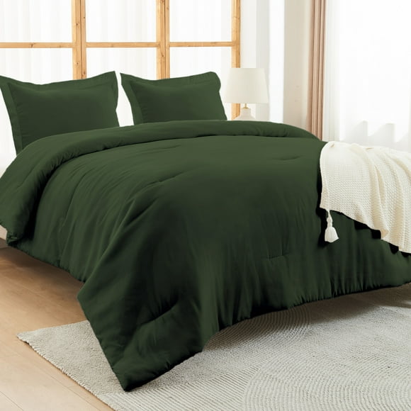 Hitime Ultra Soft Beige King Size Comforter Set 3 Pieces Gentle Down Alternative Bedding 1 Lightweight Comforter and 2 Pillowcases