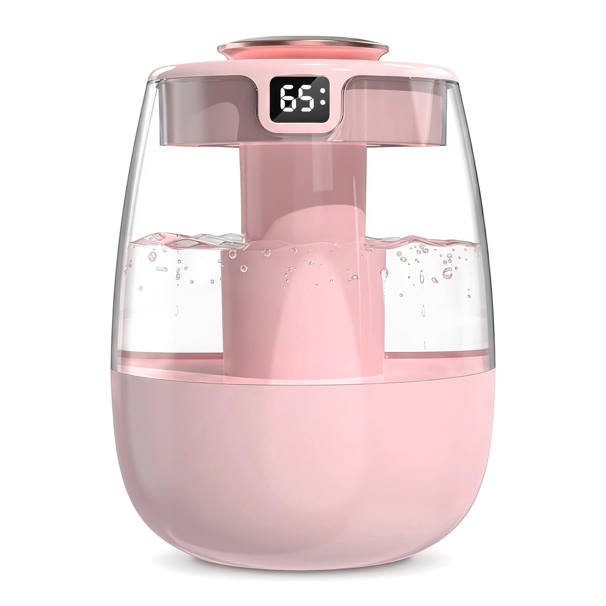 Humidifiers for Bedroom Large Room Home, 2.2l Cool and Warm Humidifiers for Baby and Plants Mist Top Fill Desk Humidifiers Essential Oil Diffuser, Digital Air Humidifier for Home - Night Light
