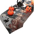 thumbnail image 4 of Halloween Table Runner Linen Decorative Tablecloth With Tassels Party Home Table Decor, 4 of 5