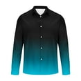 thumbnail image 4 of Oplxuo Men's Gradient Dress Shirt Slim Fit Casual Long Sleeve Button-Down Formal Business Work Fashion Shirts, 4 of 4