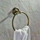 thumbnail image 2 of Anneau Porte-Serviette Fixation Murale Rond en Acier pour Salle de Bain ou Cuisine Support-Serviette Dorée, de Douche Accessoir de Salle de Bain (16 cm) - Finition laiton antique Kuyhfg Bienvenido a Kuyhfg, 2 of 5