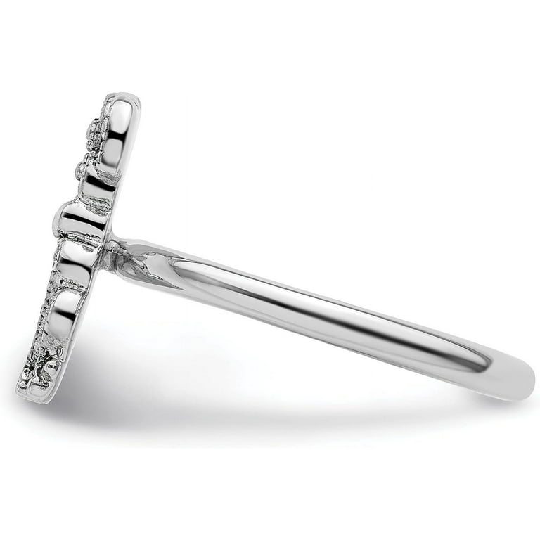 Sterling Silver Stackable Expressions Marcasite Dog Ring Sterling Silver Stackable Expressions Marcasite Dog Ring