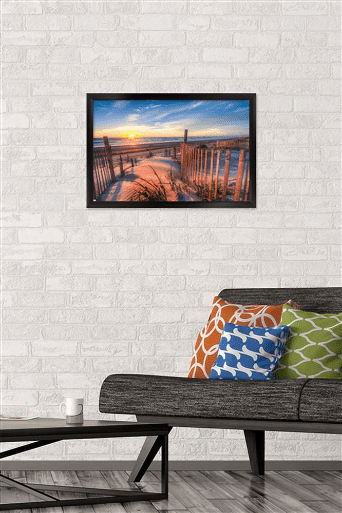 Scenery - Boardwalk Wall Poster, 14.725" x 22.375", Framed