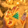 thumbnail image 4 of YFGEFTR Christmas LED String Light, Decorations Santa String Lights, Candy Cane Lights Indoor Battery Operated Gingerbread Cute Christmas Lights 20 LED for Xmas Tree Mantel Decorations Holiday, 4 of 6