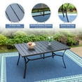 thumbnail image 4 of Sophia & William 7 Pieces Metal Patio Dining Set Swivel Padded Chairs and Table Set, 4 of 7