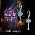 thumbnail image 6 of XATENJE Hecate Earrings 925 Silver Wheel of Hecate Earrings Dangle Goddess Wiccan Earrings Jewelry Gift for Women, 6 of 6