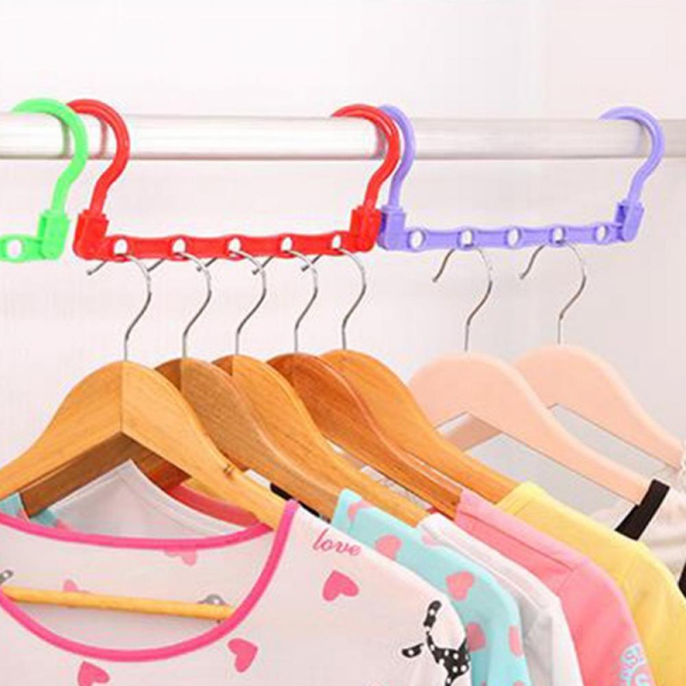 Space Saving Hangers Magic Hangers 5Pack, Sturdy Plastic Space Saver