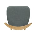 thumbnail image 6 of Noble House Branson Mid-Century Fabric Dining Chairs, Set of 2, Grey, Natural Oak, 6 of 9