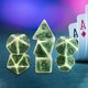 thumbnail image 4 of Dados poliédricos de 7 dados para juegos de rol Dungeons and Dragons D&amp;D DND RPG verde, 4 of 9