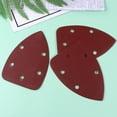 thumbnail image 4 of EeaseCA 25Pcs Triangle Sand Paper Triangle Back Sandpaper with Holes Portable Flocking Sandpaper Triangle Polishing Sandpaper (Dark Red), 4 of 7