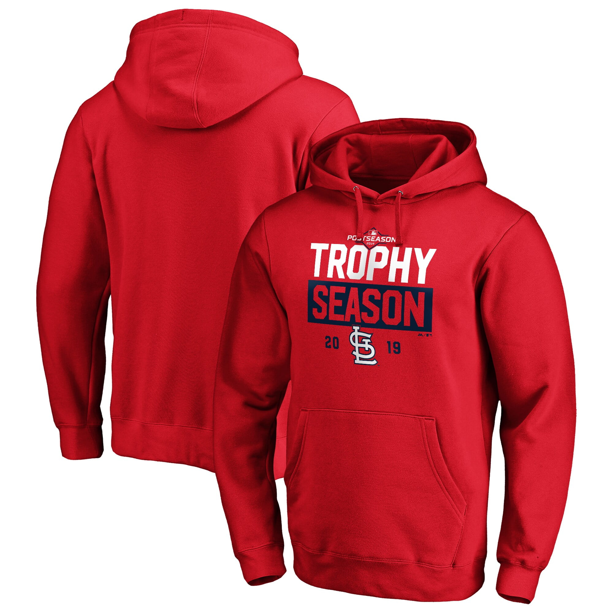 St. Louis Cardinals Majestic 2019 Postseason Around the Horn Pullover Hoodie - Red - 0 ...