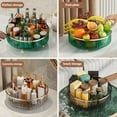 thumbnail image 5 of Kitchen Transparent Rotating Storage Rack Organizer 360 Degree Rotating Heightened Round Large Space Turntable, 5 of 8