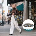 thumbnail image 7 of FORMRS Tote Bag for Women Quilted Large Capacity Travel Work Carry On Shoulder Handbag, Navy Floral Pattern, 7 of 7