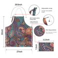 thumbnail image 7 of Multicolor Paisley Pattern Apron-Garden Aprons for Women with Pockets-Cotton Linen Waterproof Kitchen Cooking Gardening Aprons Adjustable for Kitchen,Cooking,BBQ and Salon 33x27 Inch, 7 of 7