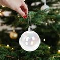 thumbnail image 4 of Christmas Iridescent Ornaments,Clear Plastic Bubbles Hanging Filled Ornaments,Christmas DIY Hanging Rainbow Ball 3 Different Sizes for Xmas Tree Wedding Party Birthday Home Decor,6 Pcs,1.8",5cm, 4 of 8