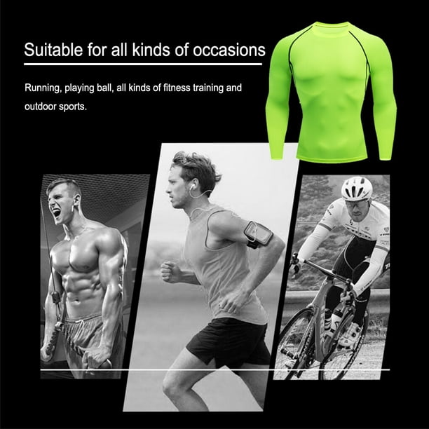 Sonducket Ropa interior termica para hombre medias elasticas deportivas capas base para correr camisetas de manga larga ropa deportiva para Type1 NO1 Bodega Aurrera en linea