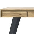 thumbnail image 4 of Pemberly Row Modern Solid Acacia Wood Writing Desk in Golden Wheat, 4 of 7