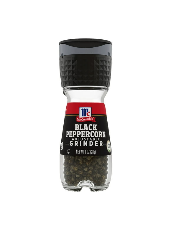McCormick Non-GMO Black Pepper Grinder, 1 oz Bottle