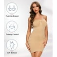 thumbnail image 6 of MANIFIQUE Women's Strapless Shapewear Full Slip for Under Dresses Tummy Control Slips Seamless Body Shaper, 6 of 7
