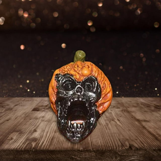 Calabaza Decoración Halloween Colco Ornamento resina Escultura Prop para Escritorio Bar Sustros Fiesta EstiloD
