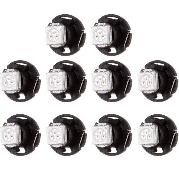 cciyu 10 Pack T5/T4.7 Neo Wedge LED Bulb 12mm Red 5050 SMD Light Bulbs A/C Light Gauge Cluster Light