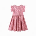 thumbnail image 5 of NOLDARES Girl's Casual Dress Summer Scoop Neck Sleeveless Flowy Print and Plain Sundress(Hot Pink,7-8 Years), 5 of 5