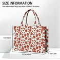 thumbnail image 3 of Large Capacity Tote Bag,Red Strawberry Plants Fruit White Pattern Handbag Fashion Luxury Tote Bag,15.7"x13"x 5.1" Inches,Laptop Compatible, 3 of 6