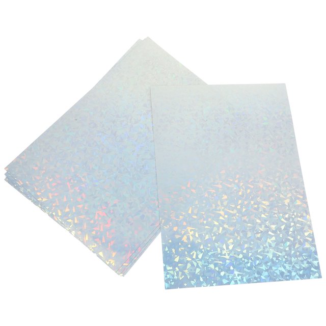 OULII Printable Holographic Sticker Paper Multi Color Matte Adhesive Sheets for Label Printing