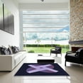 thumbnail image 7 of Ahgly Company Machine Washable Indoor Square Transitional Night Blue Area Rugs, 3' Square, 7 of 7