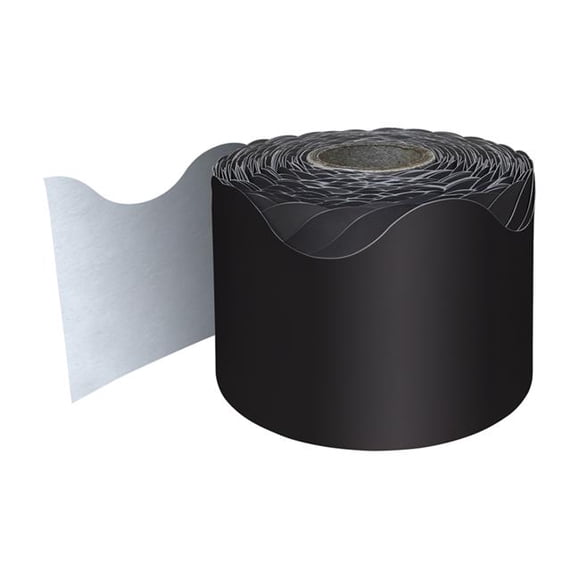 Carson Dellosa Education CD-108472 Bordures Roulées Festonnées, Noir