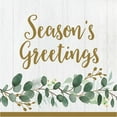thumbnail image 2 of Eucalyptus Greens Lunch Napkins " Season's Greeting"  16 Count Christmas Holiday Paper Napkins, 2 of 2