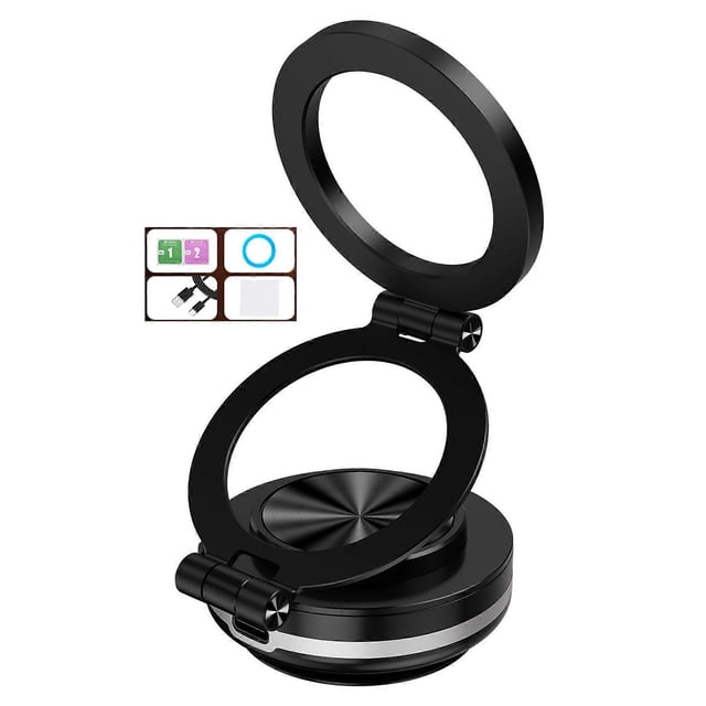 Rotatable 360 Degree Magnetic Car Phone Mount Electric Vacuum Suction Phone Holder for Navigation Driving