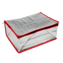 OUNONA Insulated Cooler Bags for Food 1Set Waterproof Aluminum Foam Food Bag for Shipping