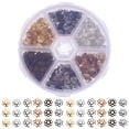 thumbnail image 1 of BRIGHTFUFU Embellishments for Crafts Flower Bead Ends Assorted Color 1 Set, 1 of 8